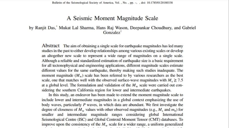 Das Magnitute scale