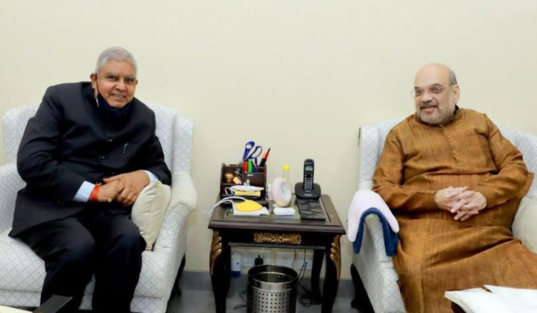 शाही से मुलाकात के बाद धनखड़ ने कहा, 