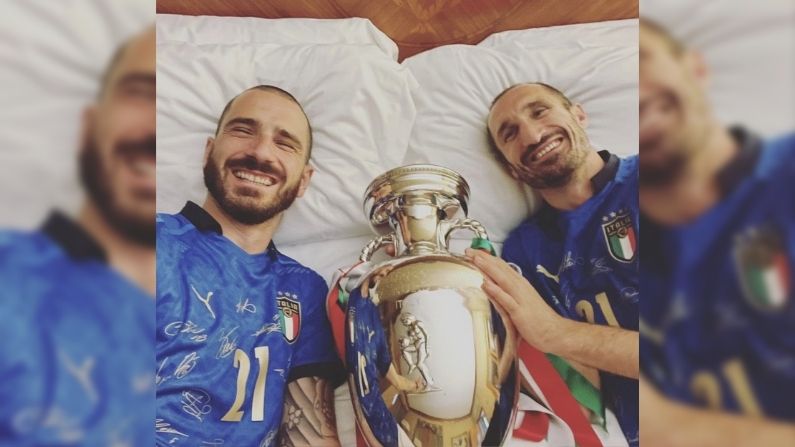 Giorgio Chiellini and Leonardo Bonucci two heroes of Italy in Euro 2020 