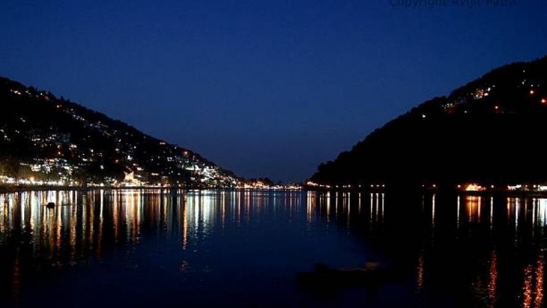 Night view of Nainital