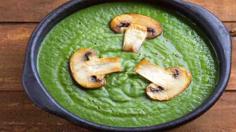 mushroom and spinach soup recipe