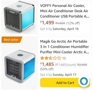 Mini Portable AC Amazon