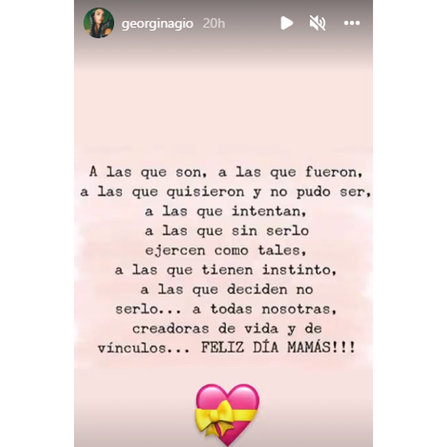 Georgina Rodriguez's heartfelt message on mothers day