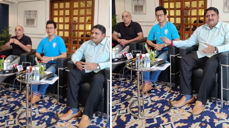 Bhaichung Bhutia during press conference