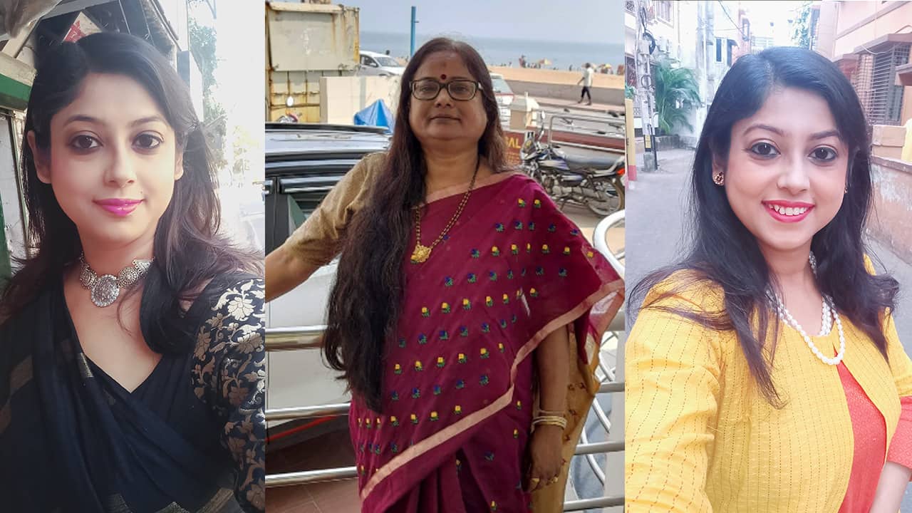 Deblina-Chatterjee-With-Mother-Sikha-Ghosh-Dastidar